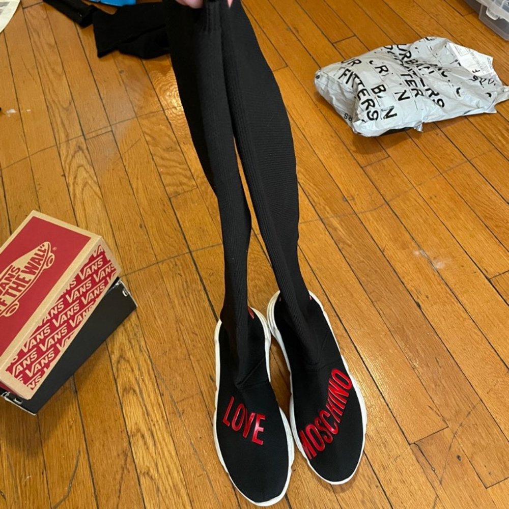COPY - Love Moschino Knee High stretchy sock sneakers